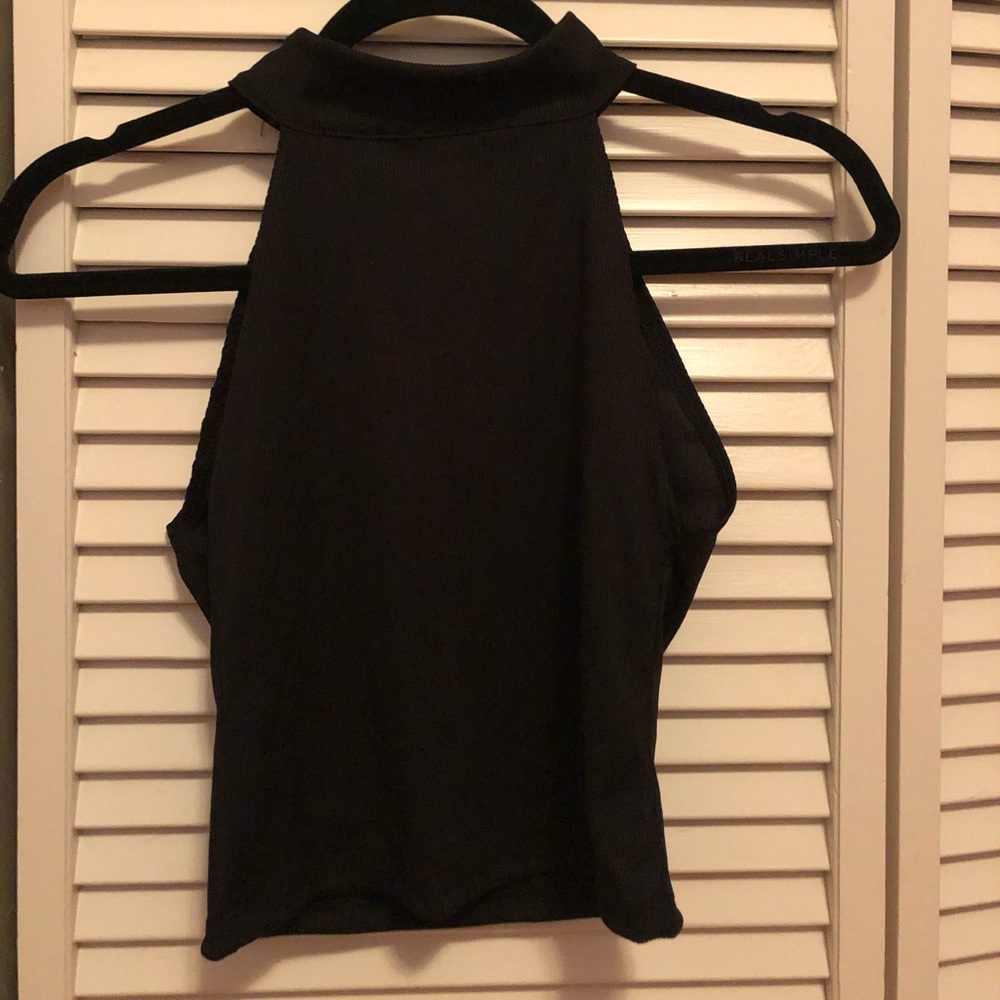 Black racerback tank
